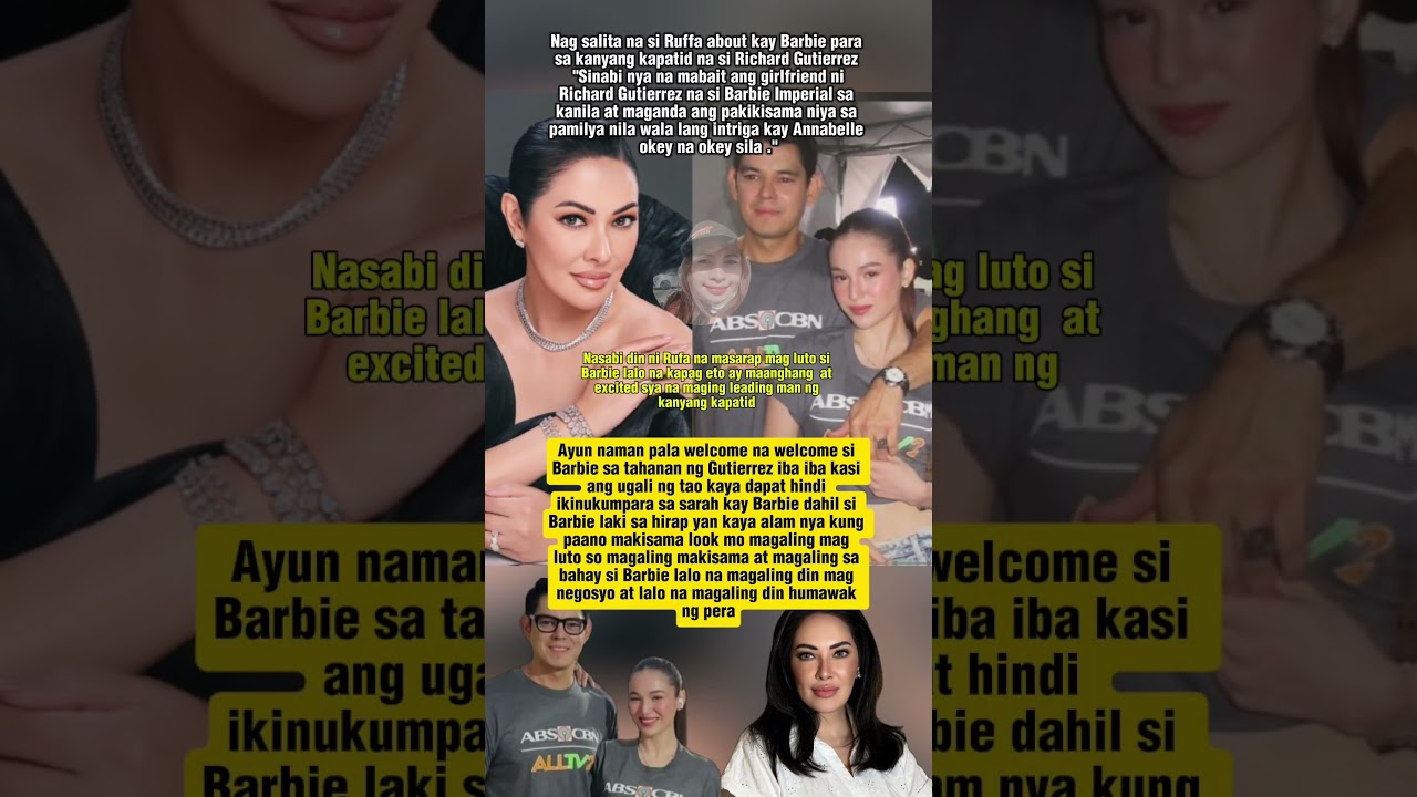 Rufa Guttierez, sinabing gusto nya si barbie at masarap mag luto #shorts