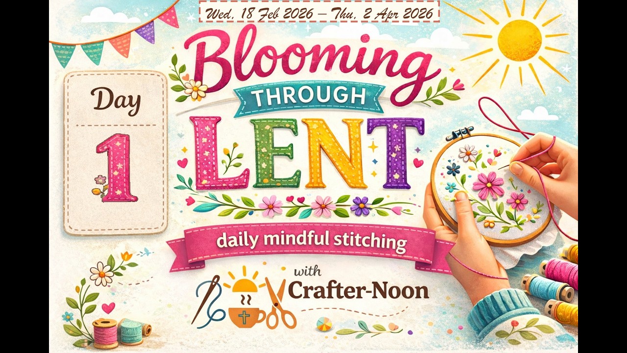 Rooted 🌿 | Day 1 – Deep & Steady (Slow Stitching Christian Reflection)