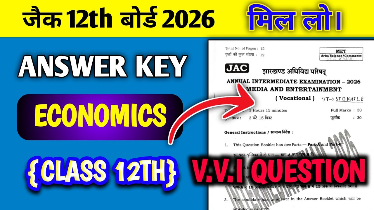 Class 12 Economics Question Paper 2026 🔥 | Class 12 Economics Paper 2026 🤫 | Class 12 Viral Question