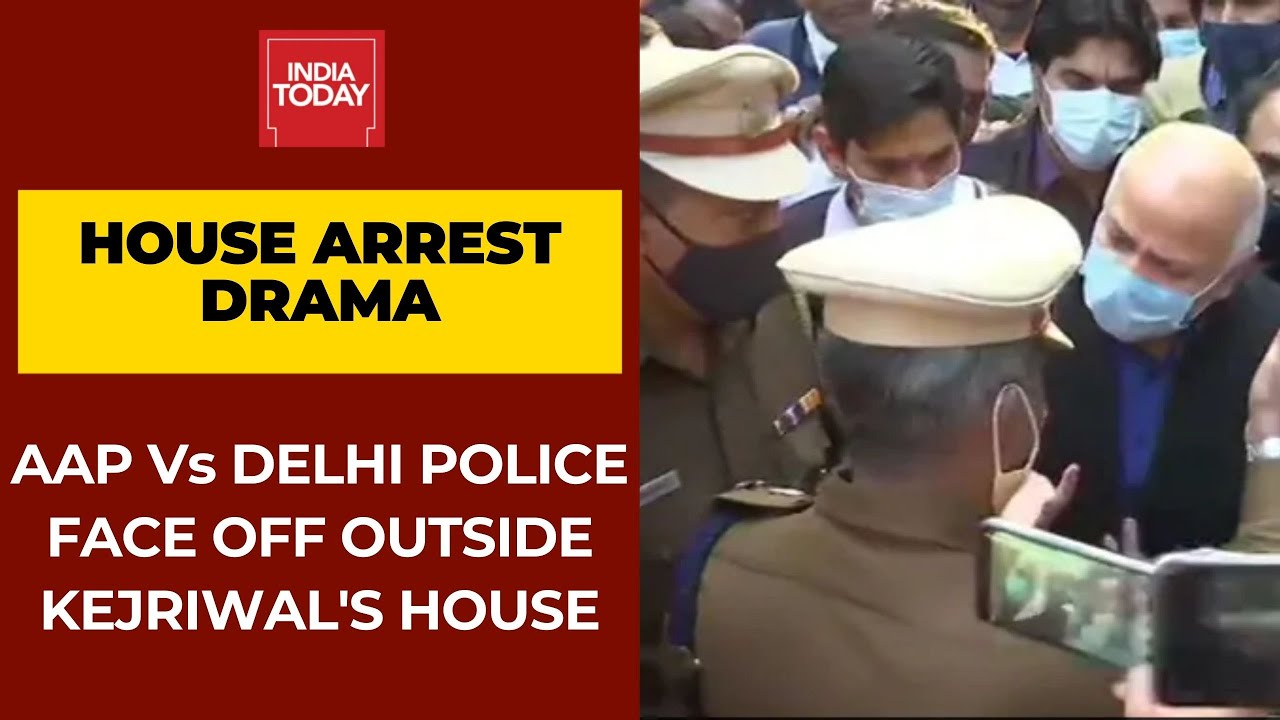 AAP Claims Delhi CM Arvind Kejriwal Under House Arrest; Delhi Police Denies AAP's Charge