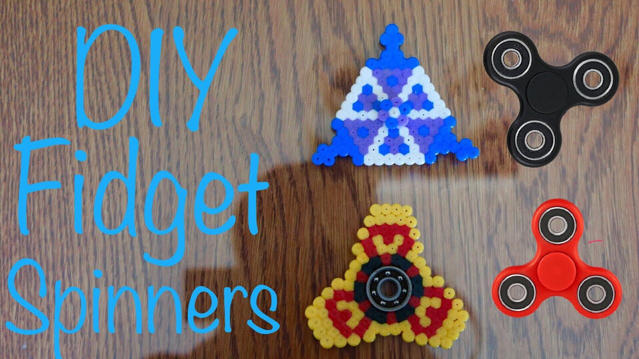 DIY Hama/ Perler Bead Fidget Spinners (Triangle and No Bearing) Tutorial #29