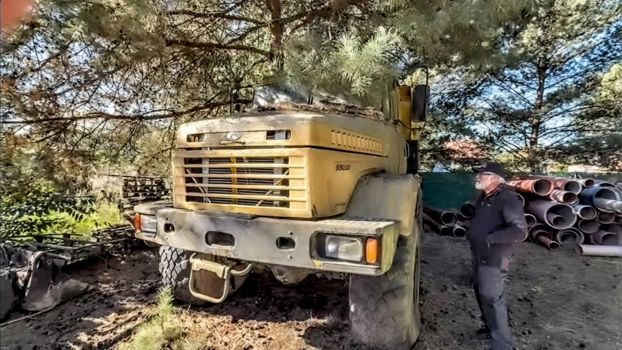 KrAZ 65032 ! Szok 17.900 km przebiegu od nowość i poszedł w odstawkę ? Odratowany po latach postoju.
