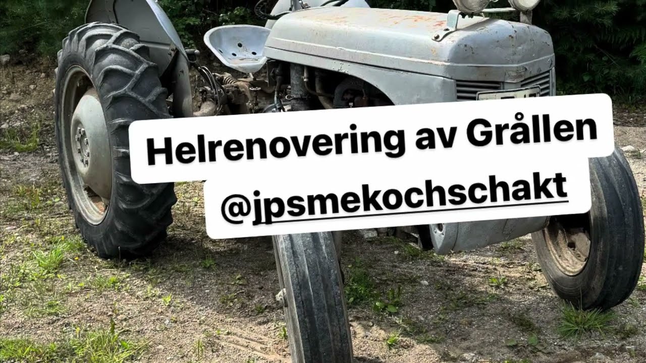 Del 7 av Grålle renoveringen. Grundmålar motorn i väntan på reservdelar!