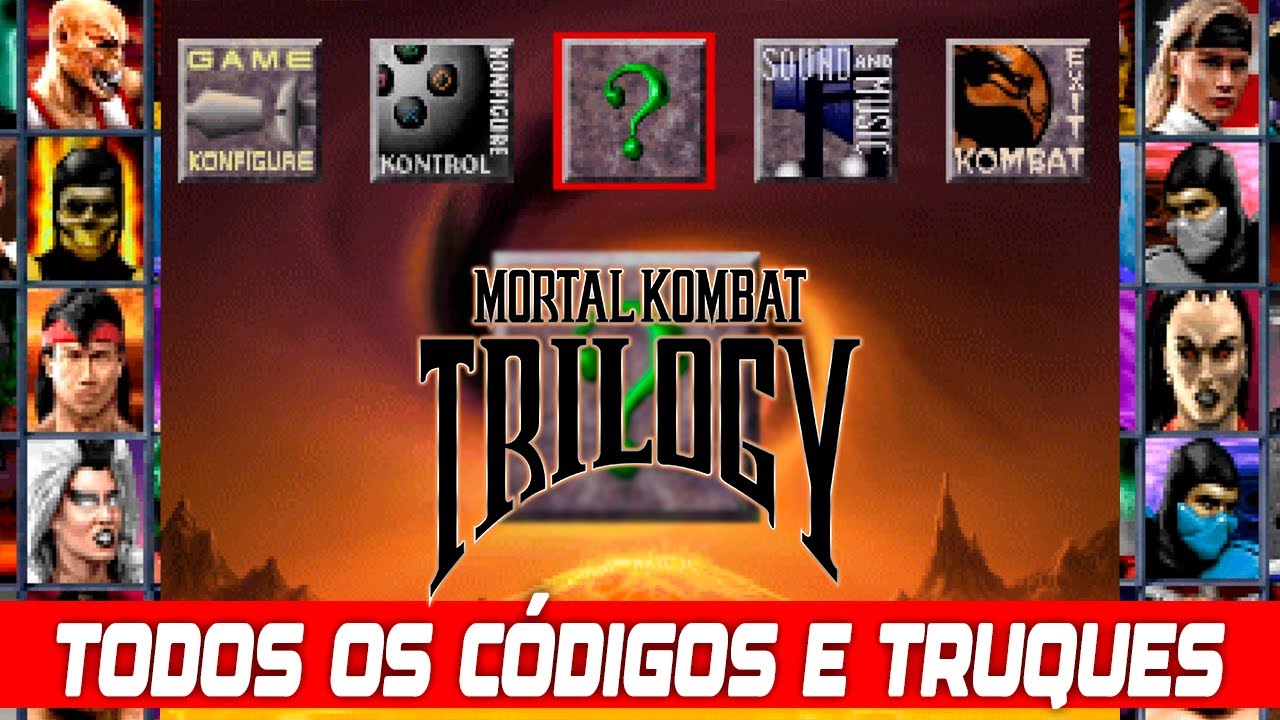 Todos os códigos de Mortal Kombat trilogy
