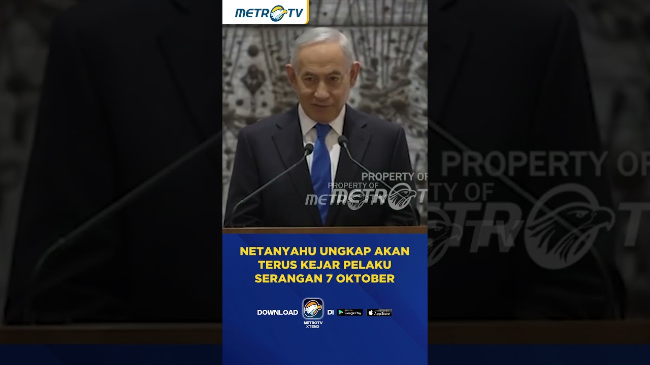 Netanyahu Ungkap akan Terus Kejar Pelaku Serangan 7 Oktober #shorts