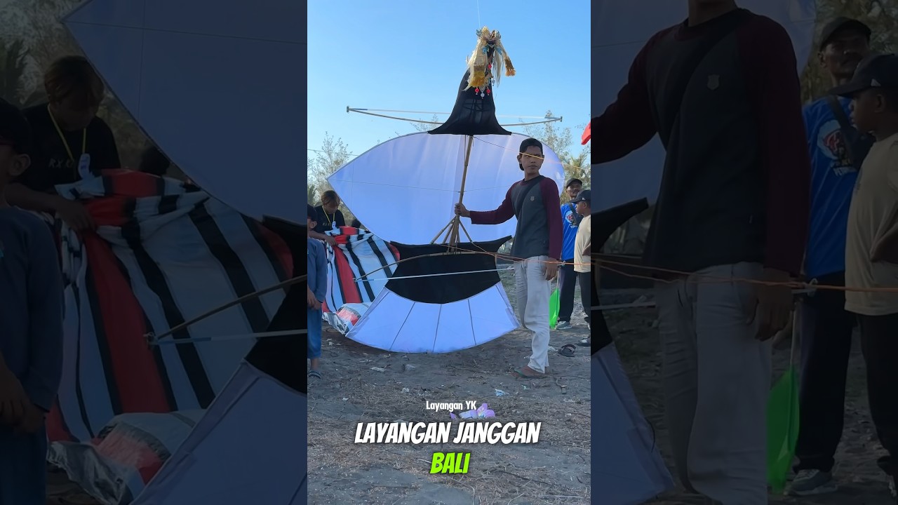 Terbang Perdana Layangan Janggan Bali #layanganjanggan