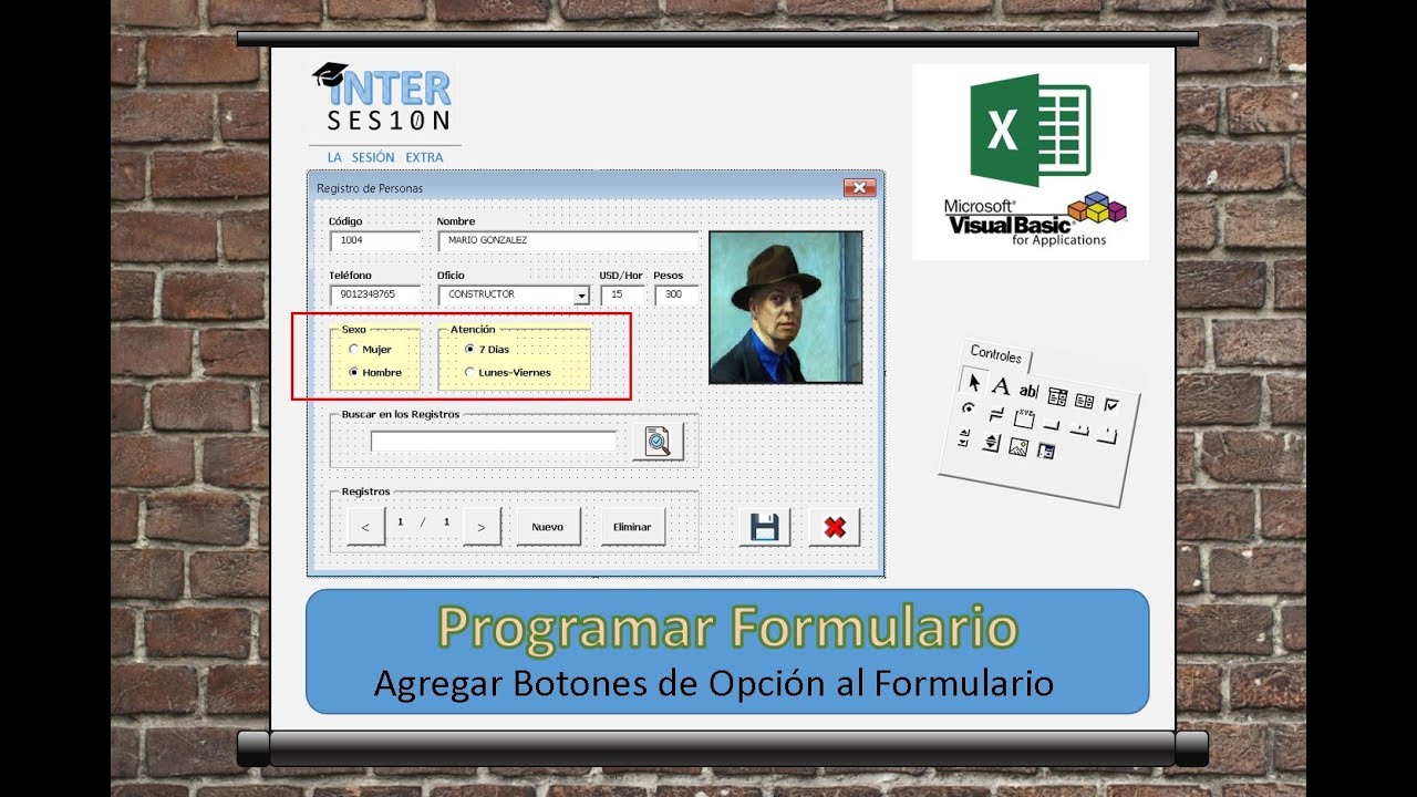 Visual Basic Excel #10 Botones de Opción, agregar y programar en el Formulario (Option Button)