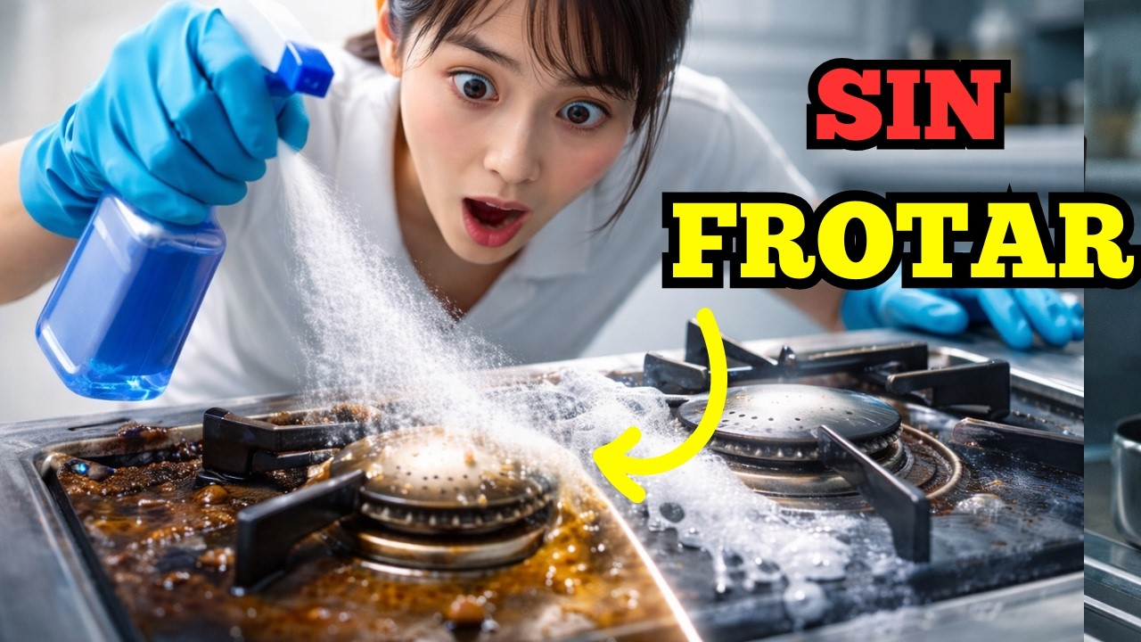 Así limpian los Japoneses la Grasa sin Frotar