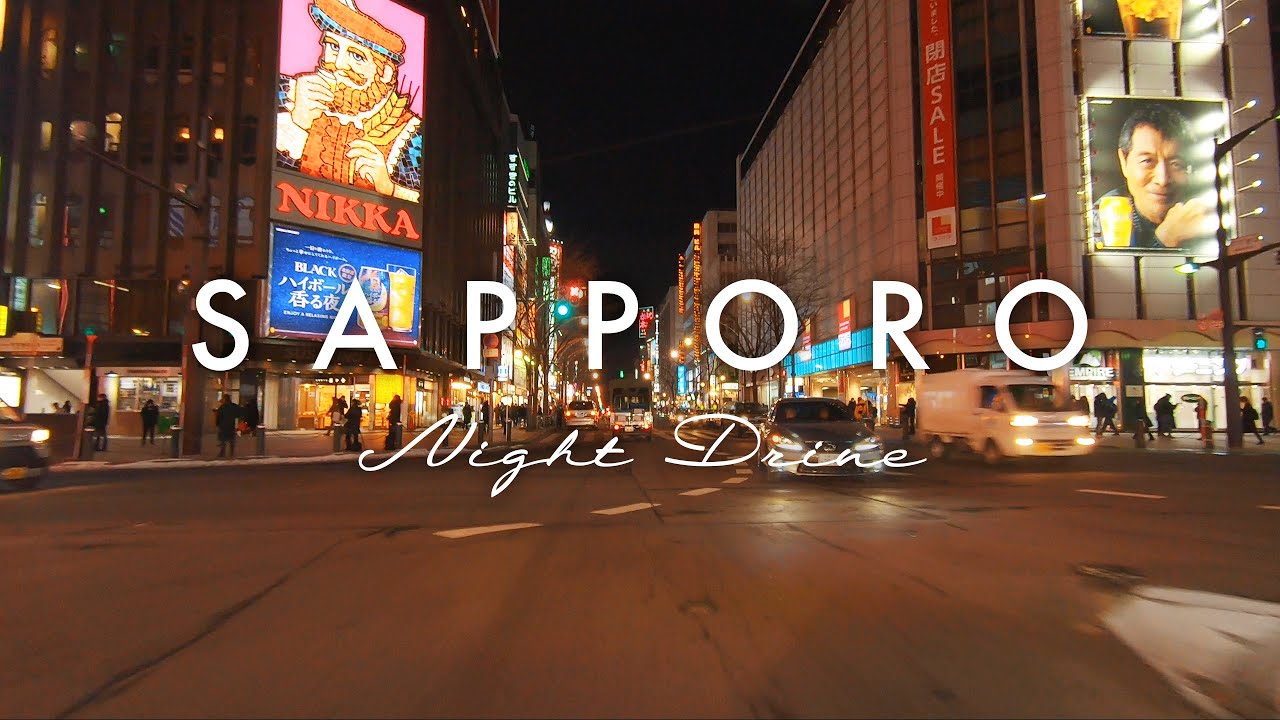 夜の札幌ドライブ（札幌〜すすきの〜真駒内）| GoPro Hero 7 Black