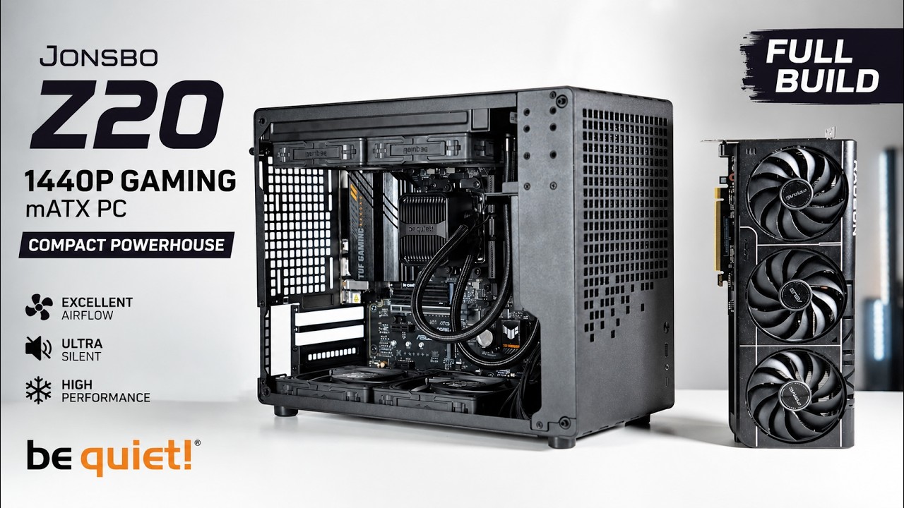 Jonsbo Z20 x Be Quiet | Le Silence, Version Premium | Montage PC Gaming avec RX 9060 XT