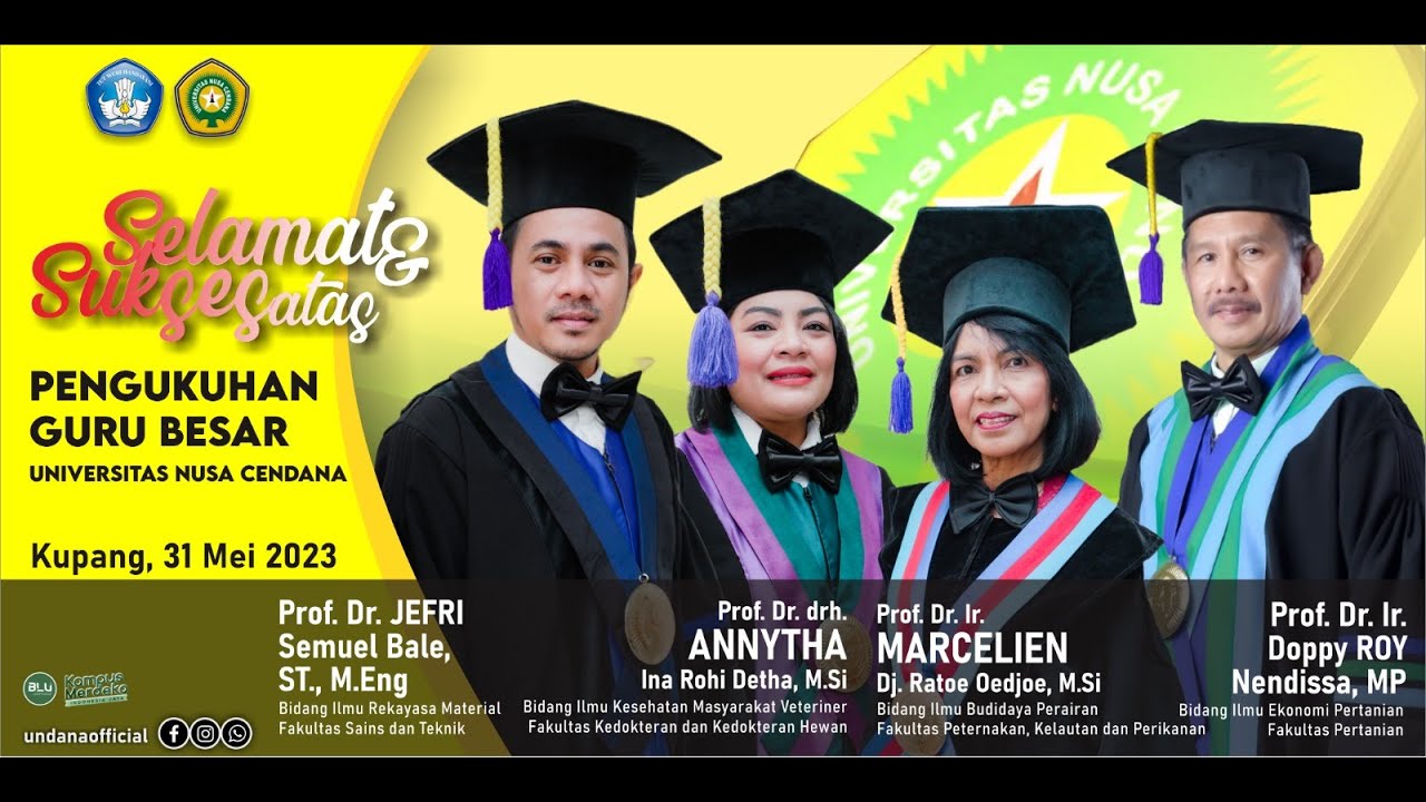 PENGUKUHAN GURU BESAR UNIVERSITAS NUSA CENDANA