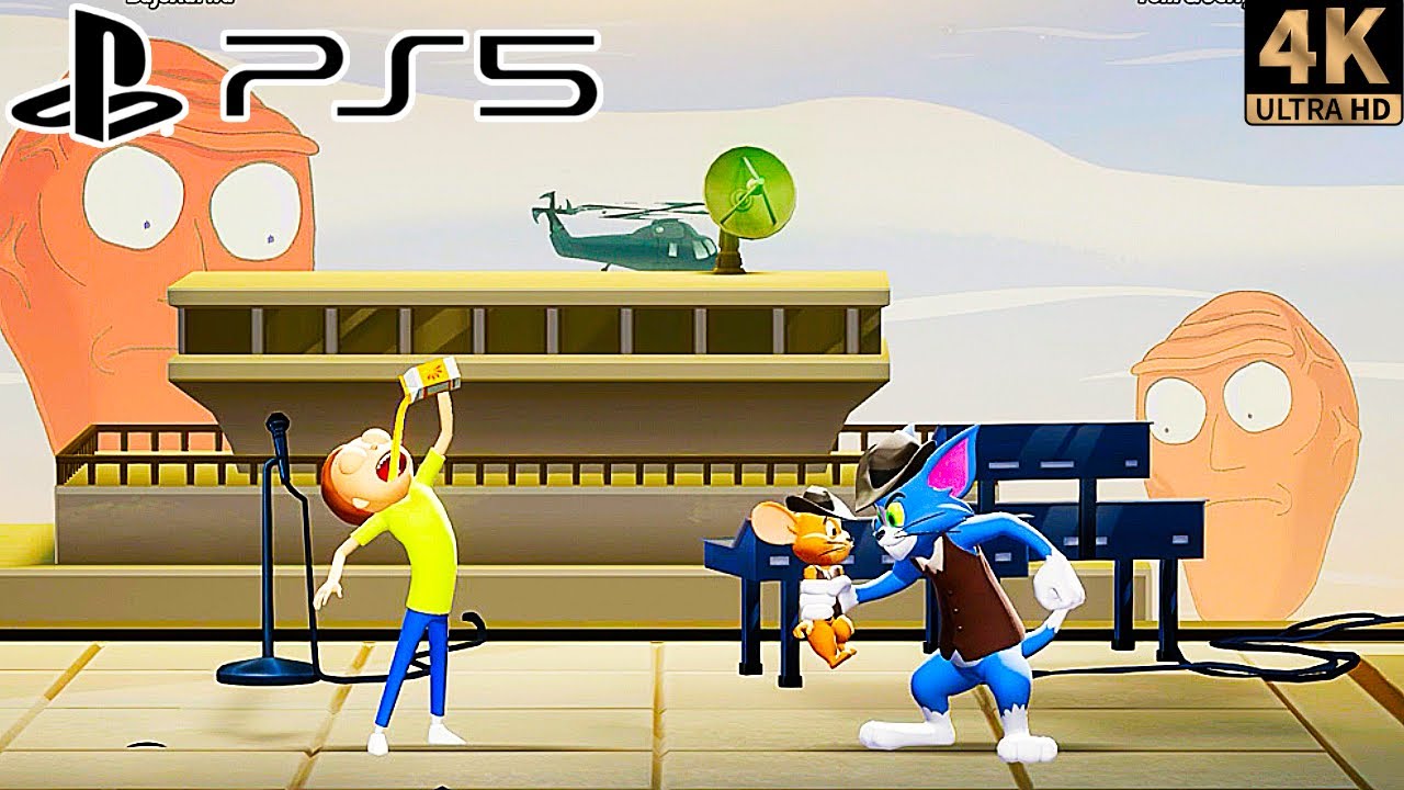 Multiversus Morty VS Tom and Jerry Gameplay PS5 4K 60FPS