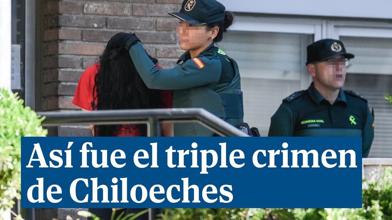 Así fue el triple crimen de Chiloeches: machetes, 
