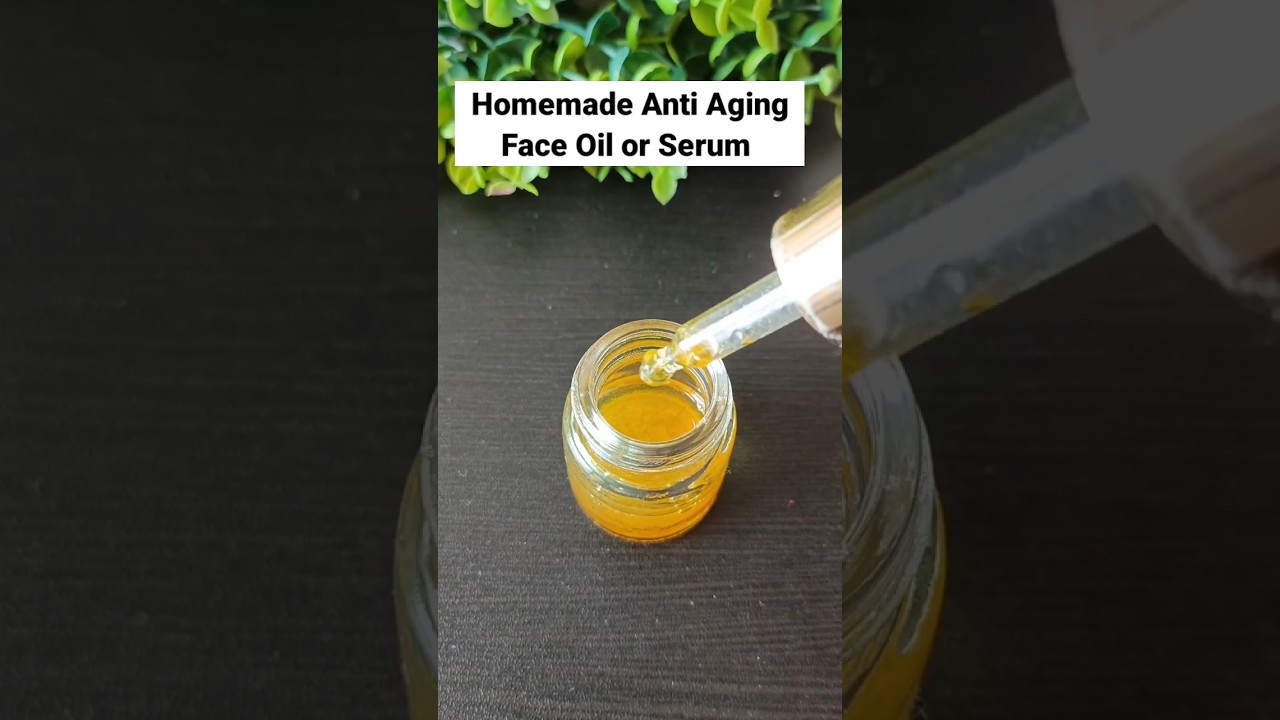 Homemade Anti Ageing Face Oil || Serum at Home || #shorts#faceoil #serum #diy#beauty#viral#short