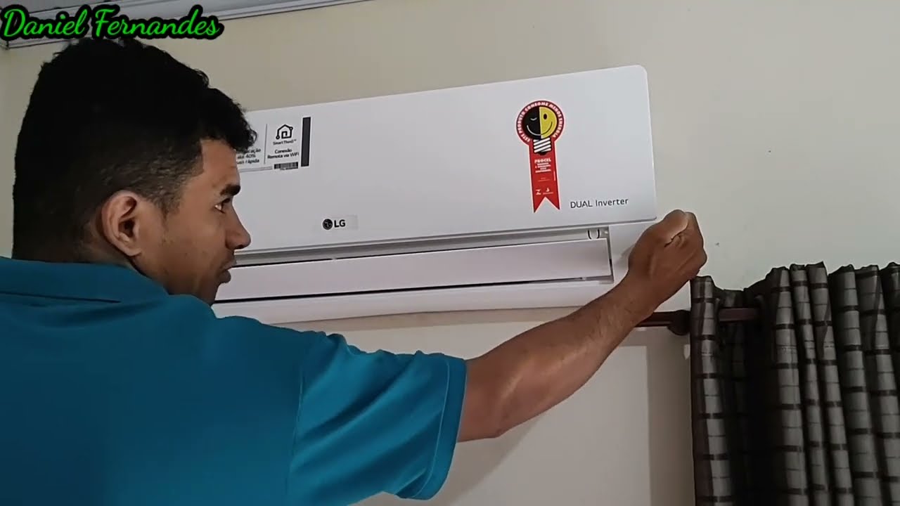 COMO DESMONTAR A PARTE FRONTAL DO AR CONDICIONADO LG DUAL INVERTER