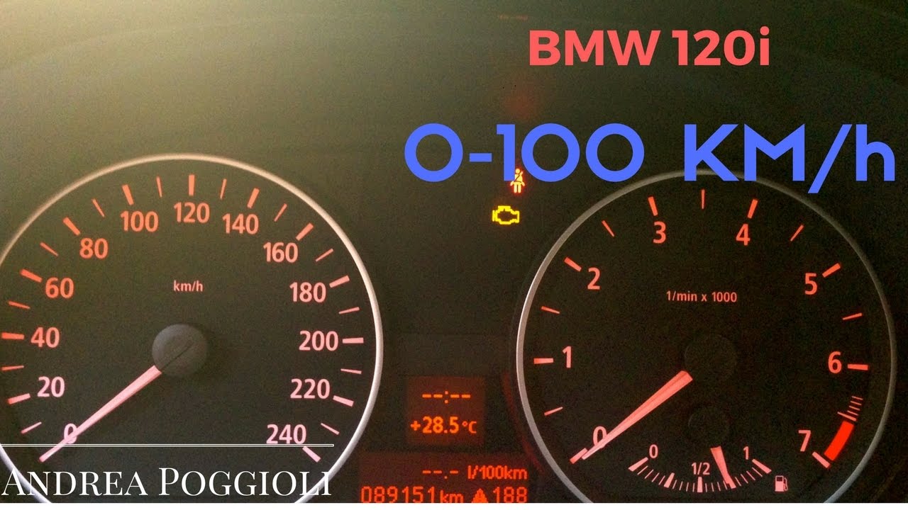 BMW 120i 2.0 150cv Acceleration 0-100 Km/h [HD]