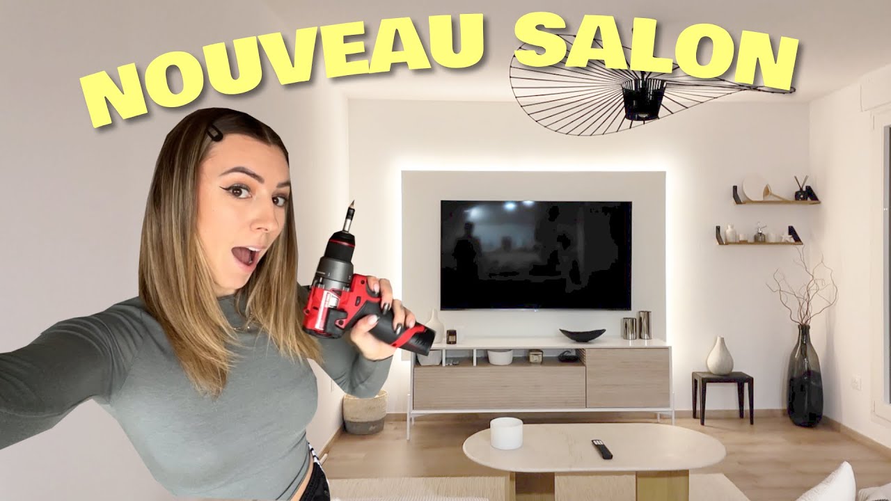 LAURA DÉMÉNAGE 12 🏠 DECOR MURAL POUR MON SALON + DIY IKEA
