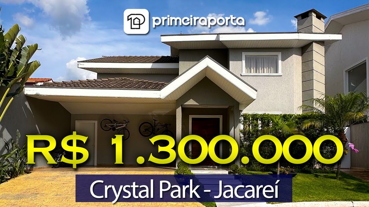 Casa no Condomínio Crystal Park em Jacareí, pronta para morar e com todo acabamento novinho!