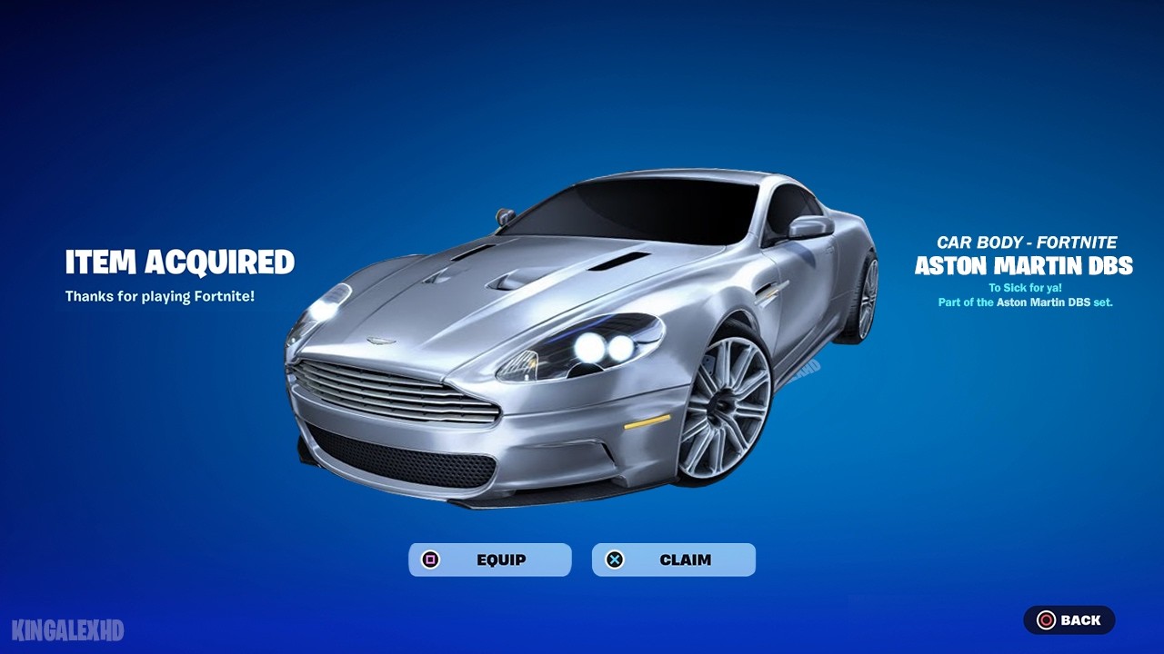 How To Get & Unlocked Aston Martin DBS Car NOW FREE In Fortnite (Aston Martin DBS Rocket League)