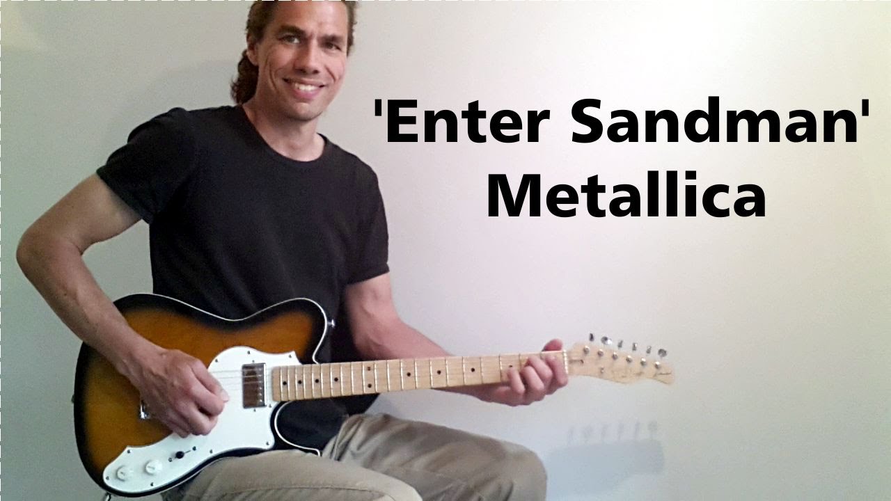 Gitaarles Beginners - Enter Sandman - Metallica (Intro Riff)