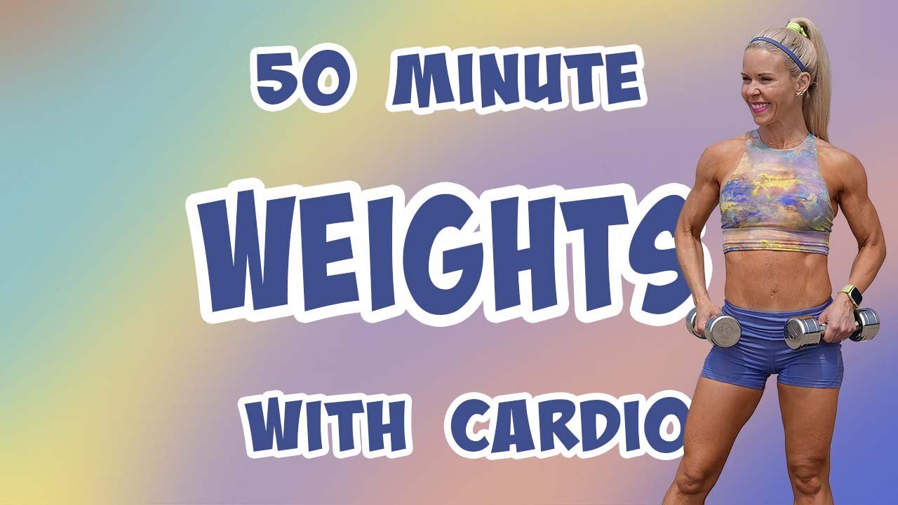 50 MINUTE HIGH INTENSITY HIIT WITH WEIGHTS | Full Body Strength | High Impact Cardio