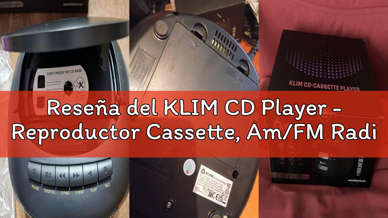Reseña del KLIM CD Player - Reproductor Cassette, Am/FM Radio CD y Bluetooth, Control Remoto, Radio