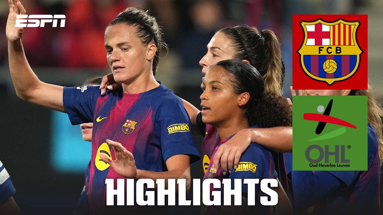 Barcelona CRUISE to 3-0 win vs. OH Leuven 💥 | UEFA Women's Champions League Highlights