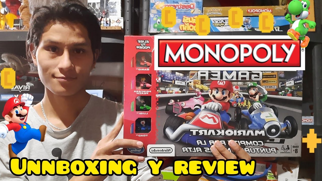 Monopoly Gamer MARIO KART /  Unboxing y review en Español