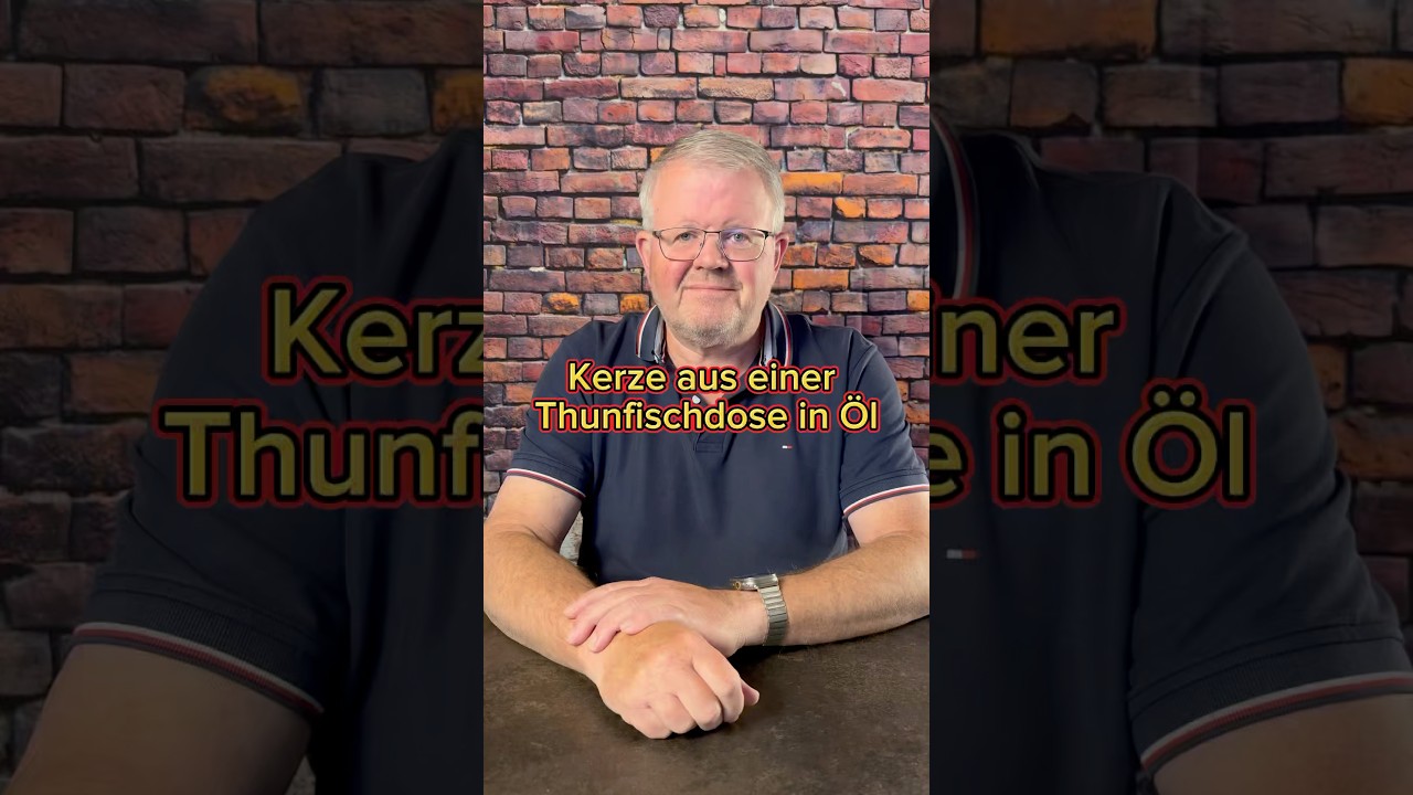 So machst du eine Notkerze aus Thunfisch &ndash; brennt & ist essbar! 🕯️ #blackout #preppertipps #kerze