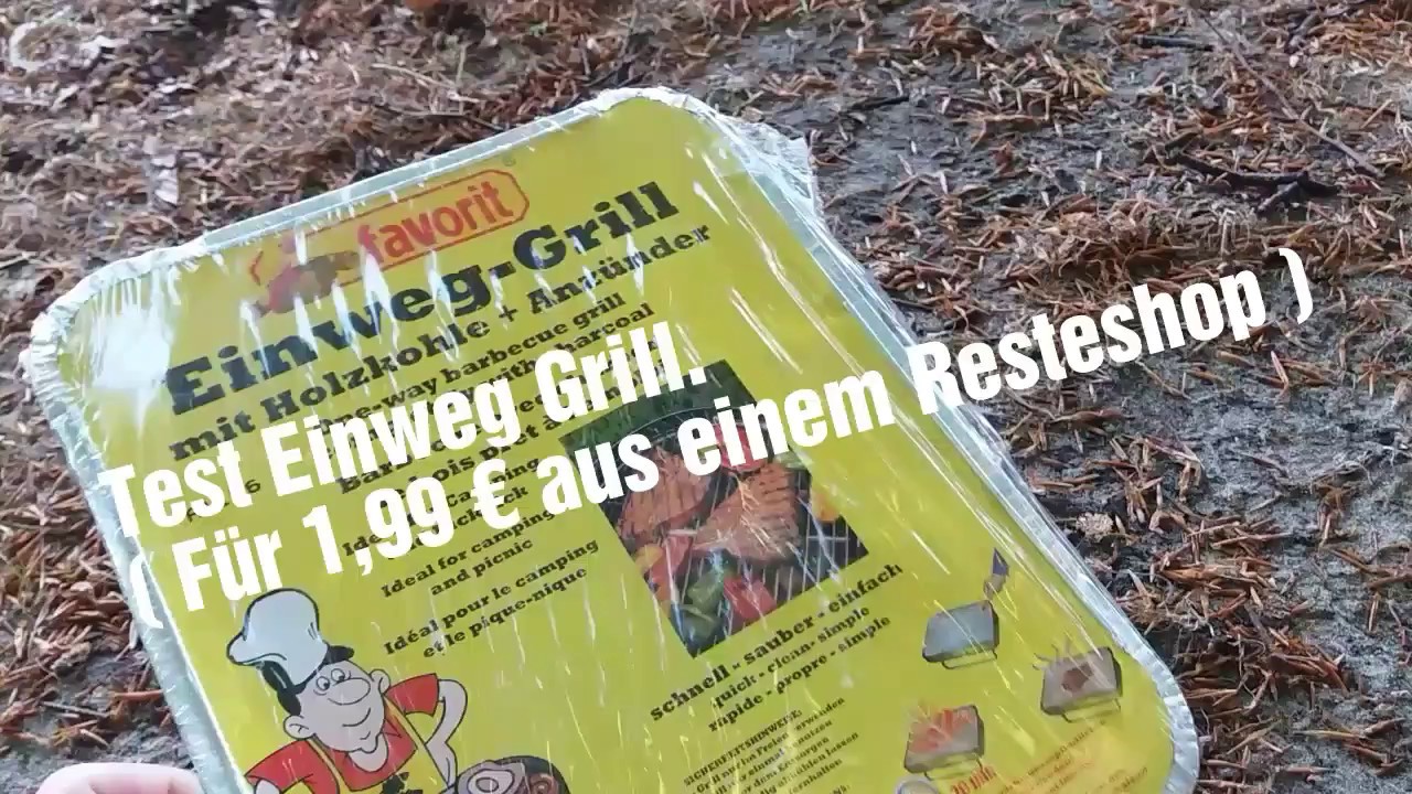 Test Einweg-Grill