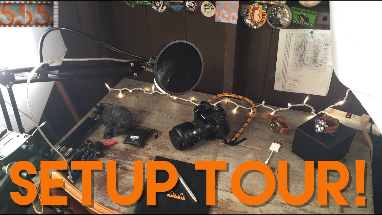 Setup Tour! My YouTube Studio for Tabletop Gear Reviews: Cameras, Tripods, Mics, Lighting