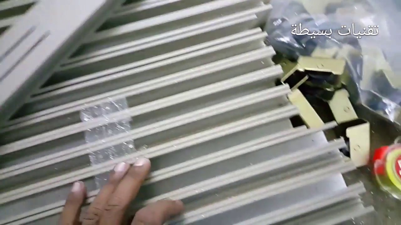 المرحلة الثانية من كيفية صنع نافدة من الالمنيوم.  Fenêtre coulissante. 👍