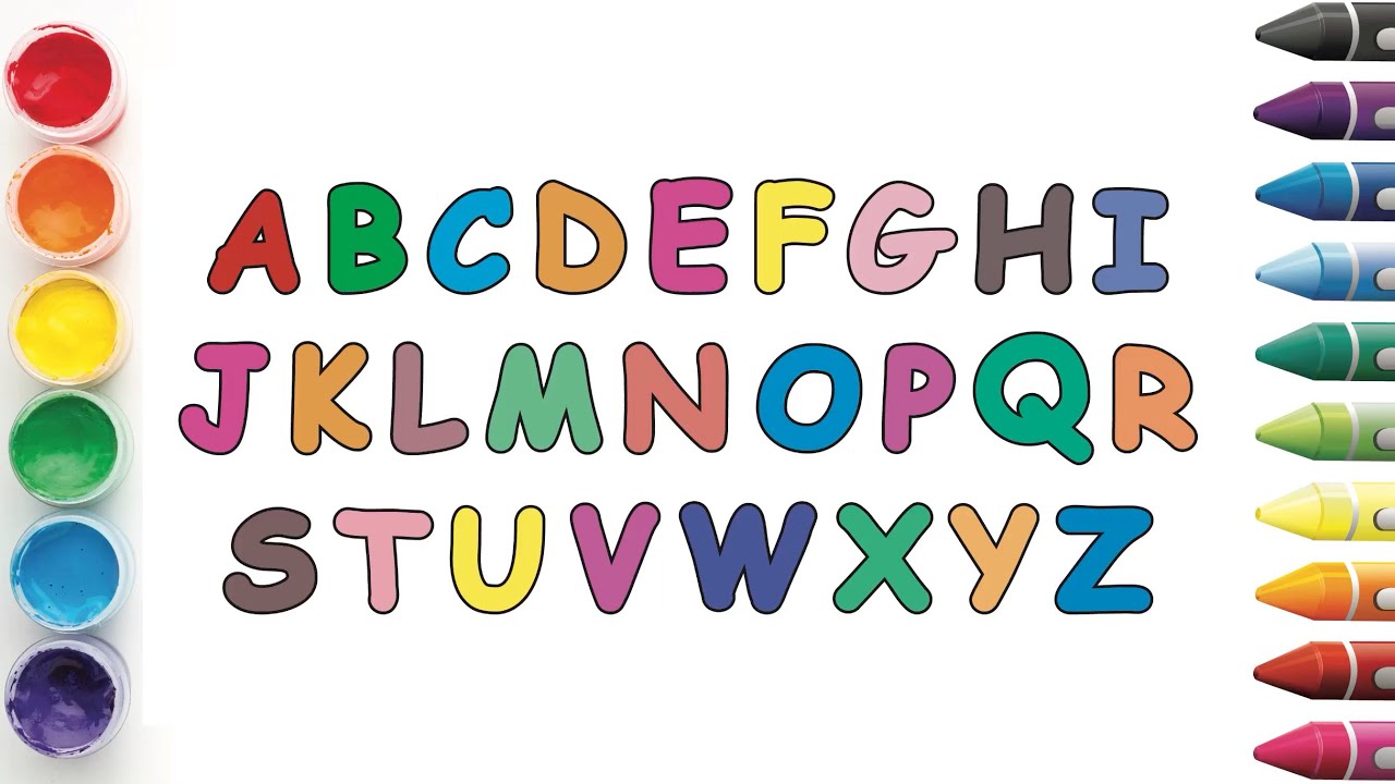 Learn ABCD | Trace and Color letters | Kids coloring | ABC Song