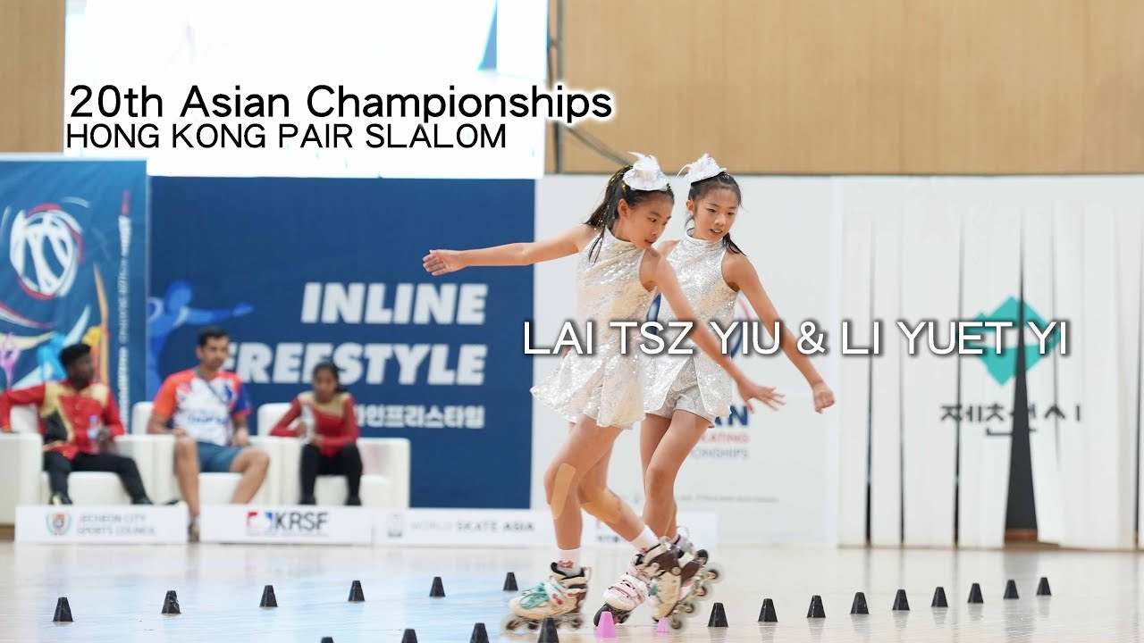 HK 🇭🇰 inline freestyle pair slalom in 20th Asian Championship