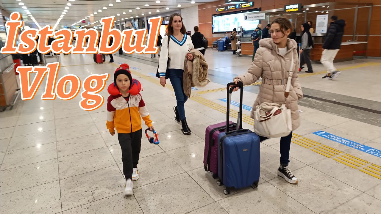 İSTANBUL’A GİDİYORUZ! İSTANBUL VLOG. UÇAĞA BİNDİK VE SONRA OTEL ARADIK.