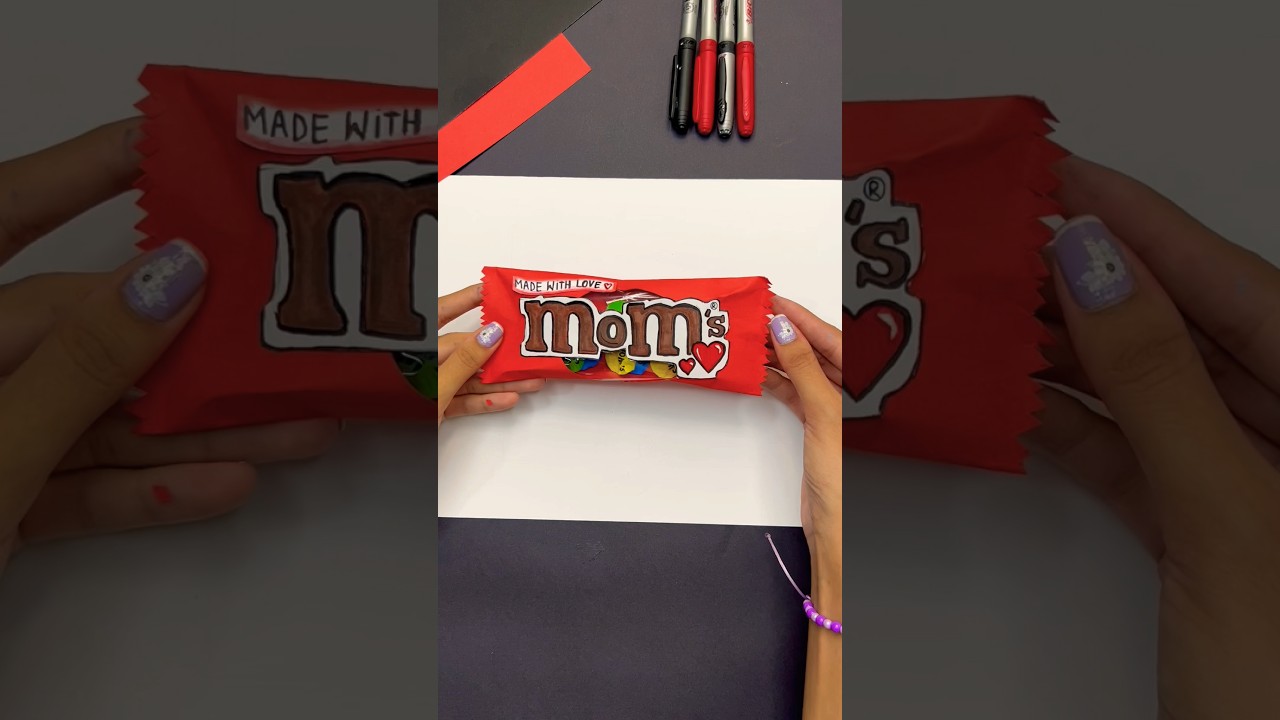 Rate this Mother&rsquo;s Day gift from 1-100 ❤️🥺 #diy #mom #tutorial #art #craft #creative #crafts