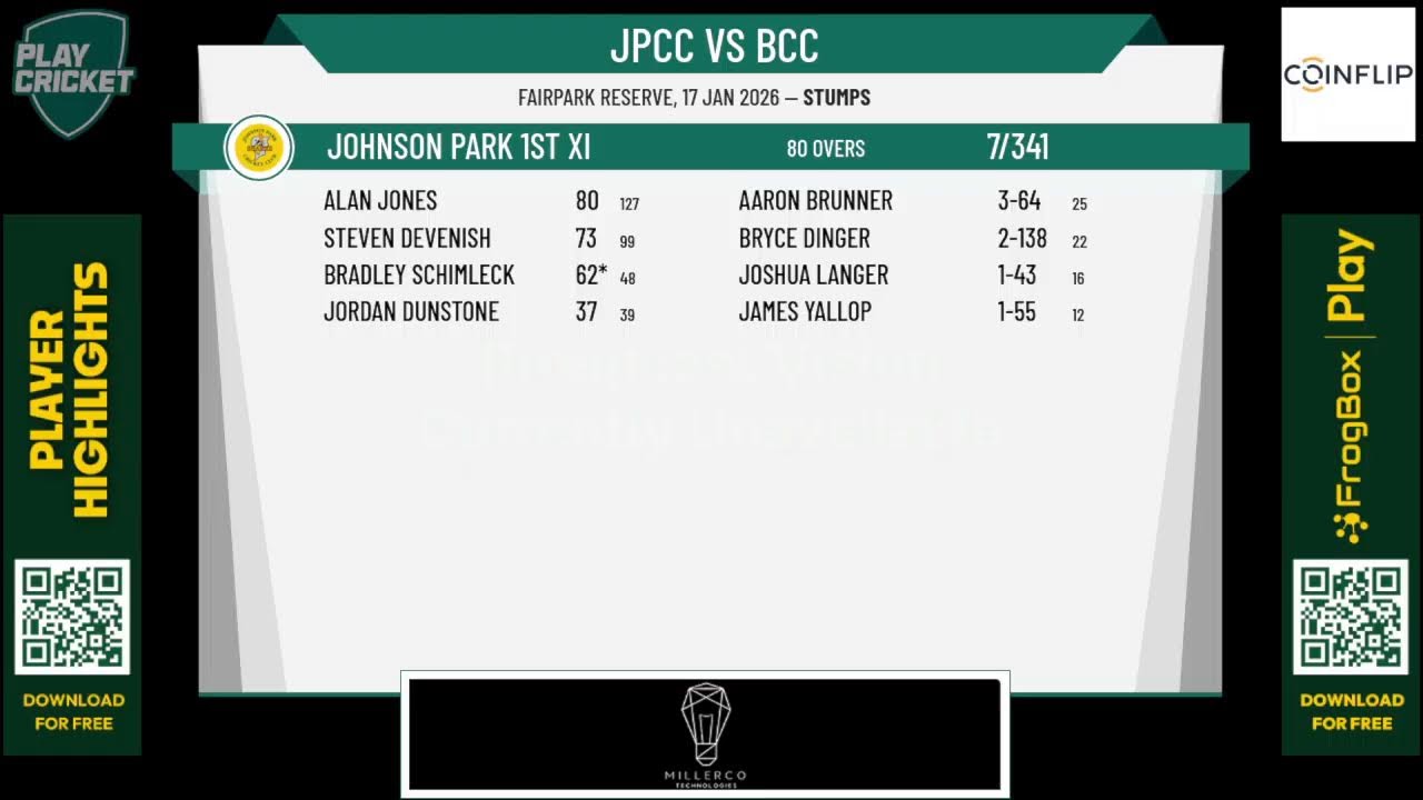 Johnson Park 1st XI v Belgrave 1st XI Airepair