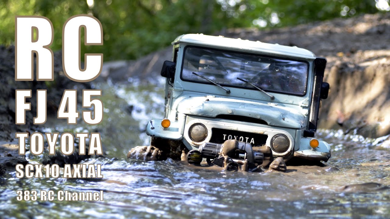 RC Toyota FJ45 Axial SCX10 Offroad Extreme - Mudding