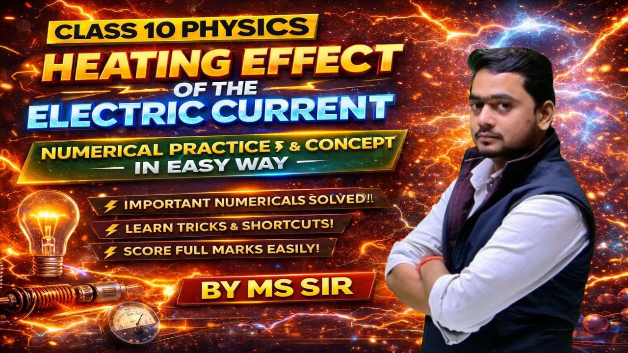 Class 10 Physics: Heating Effect of Electric Current Numericals | Easy Tricks | By MS Sir