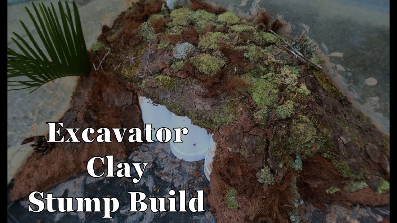 Excavator Clay Stump Build