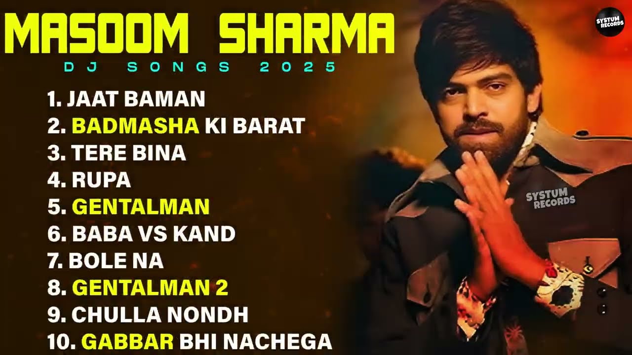 Masoom Sharma Banned Songs 2026 | Top 10 Hit Song | Latest Haryanvi Song | New Haryanvi Song