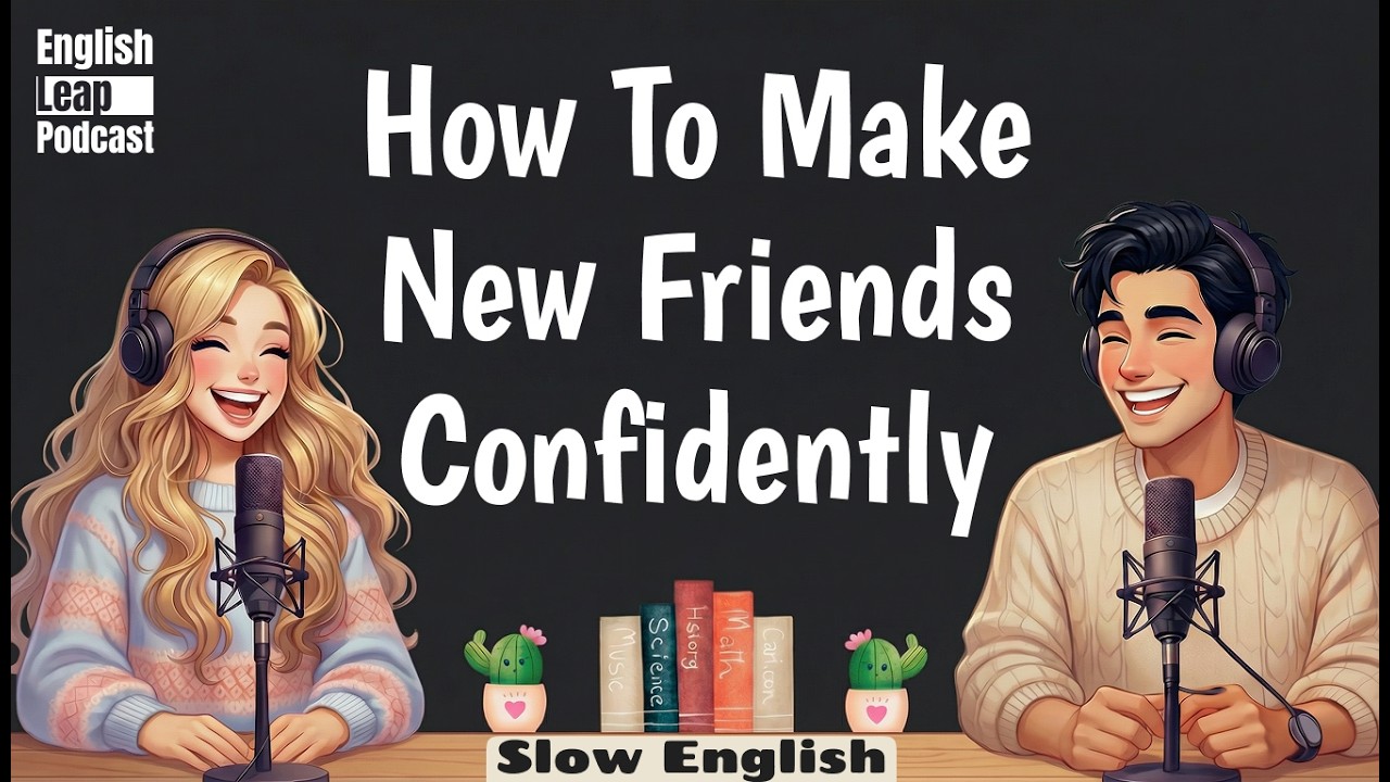 English Podcast For Easy Conversation | How To Make New Friends Confidently | English Leap Podcast
