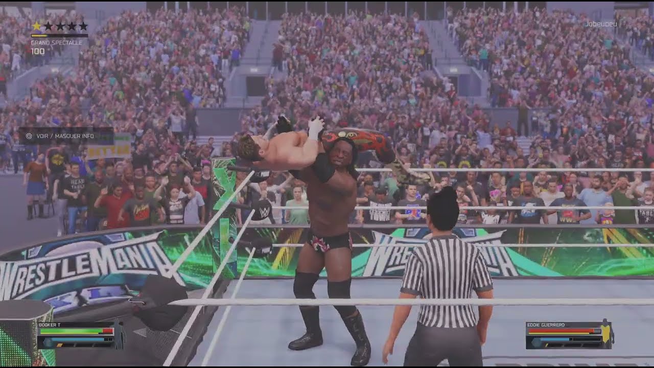 Wrestlemania Night One - Booker T vs Eddie Guerrero - Semi Final