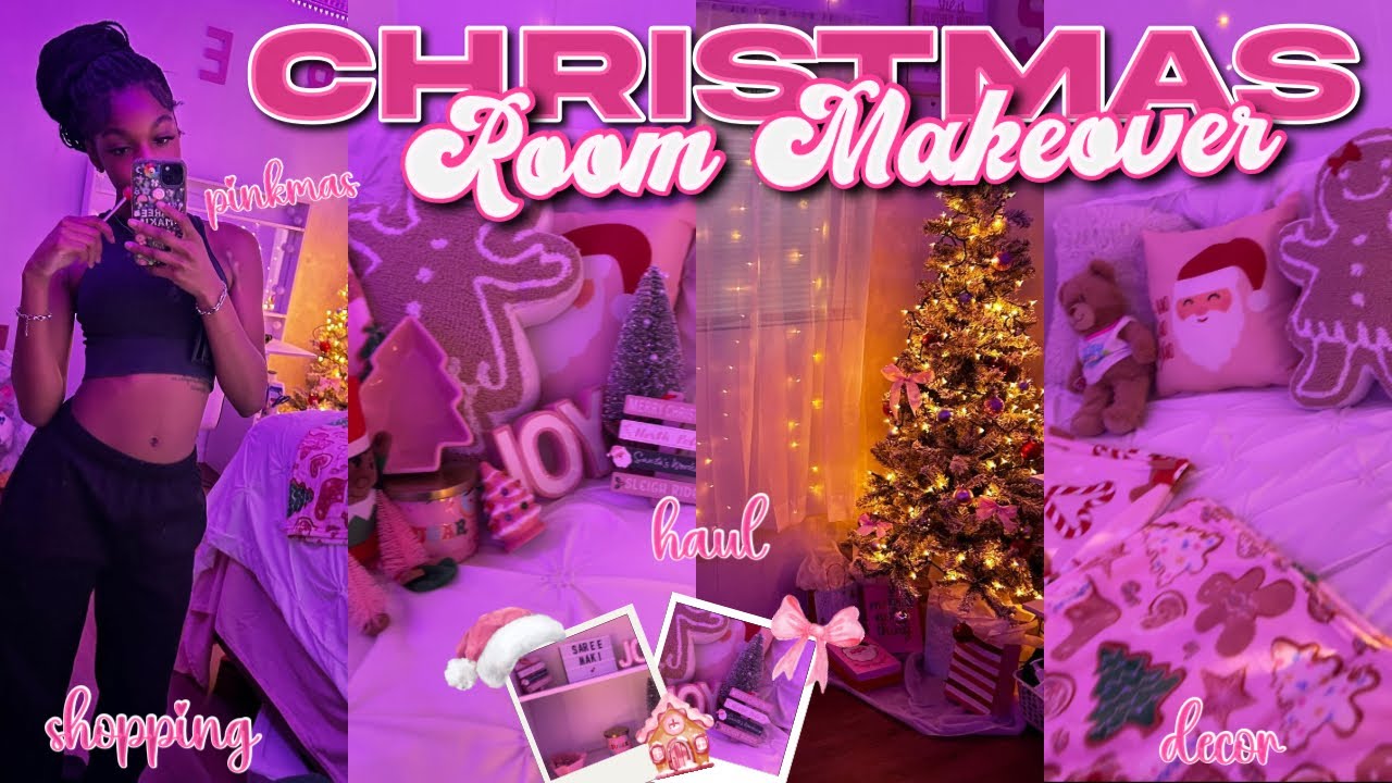 РОЖДЕСТВЕНСКОЕ ПРЕОБРАЖЕНИЕ КОМНАТЫ 🎄🎀 | шопинг, перевозка, декор и многое другое! | Vlogmas, день 1