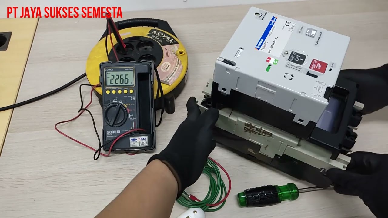 Tutorial pemasangan motorize T2MC40A 10A pada MCCB S400 NF 3P 400A