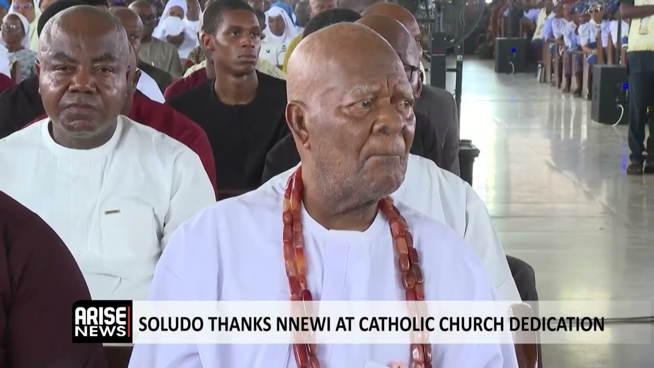 SOLUDO THANKS NNEWI AT CATHOLIC CHURCH DEDICATION