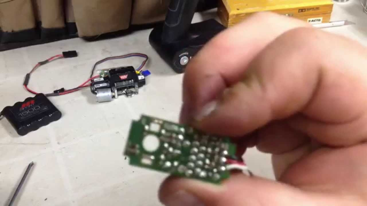 How to convert servo into RC winch control