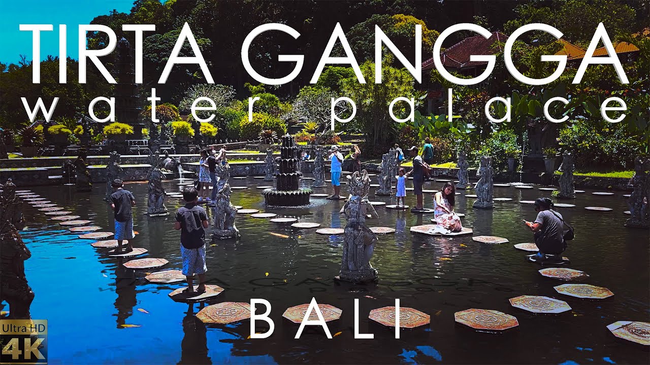 🇮🇩4К. Таман Тирта Ганга. Бали. Индонезия. Прогулка по парку.