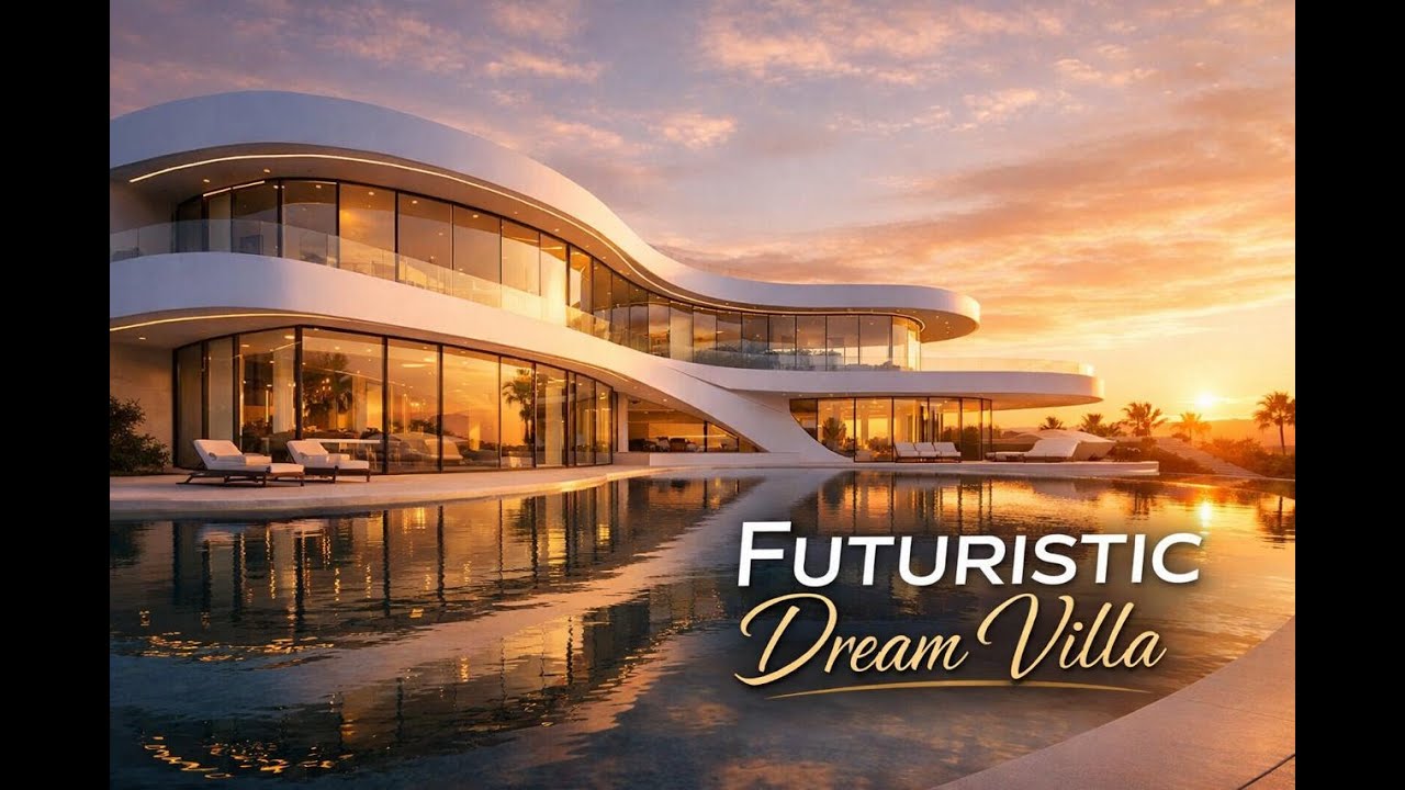 “Inside a Futuristic White Luxury Villa – Ultra Modern Dream Home 8K Tour