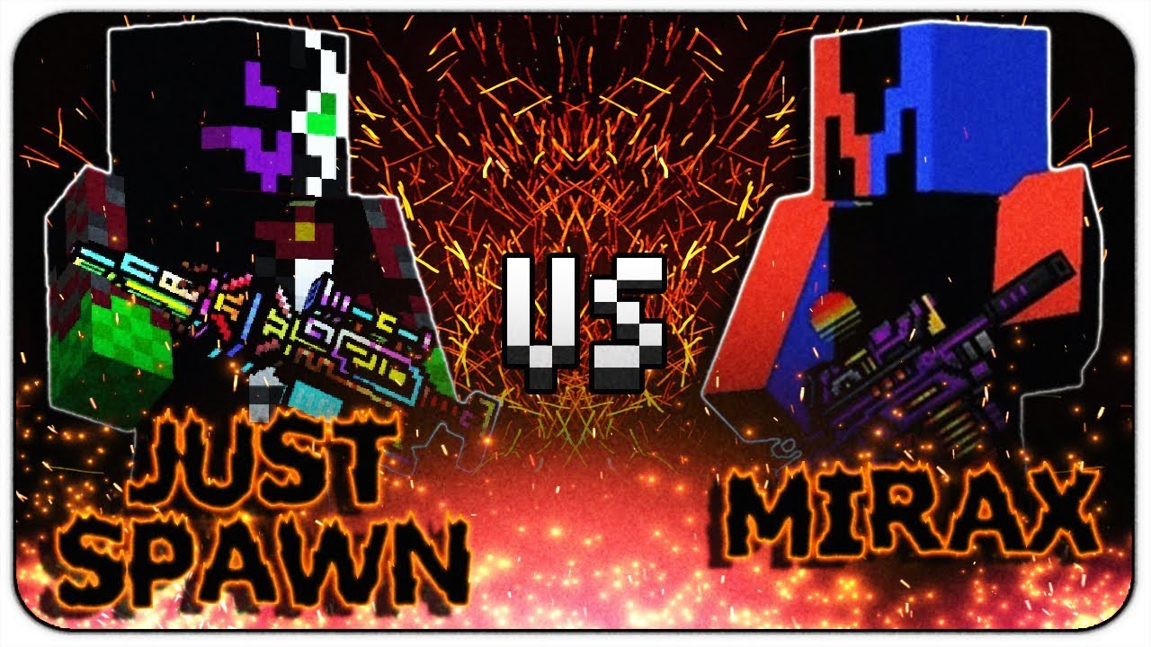 JustSpawn VS MIRAX (Anti-Champion Rifle VS Digital Sunrise) Pixel Gun 3D duel